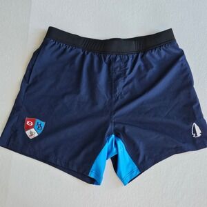 Tachuntfish Mens Large Navy Blue Springdale High School Arkansas Athletic Shorts